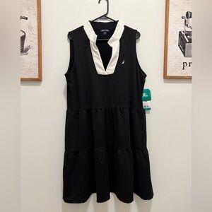 Nautica Black and White Mini Dress